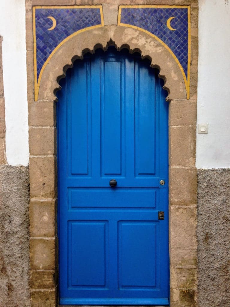 Blue door in Essaouria