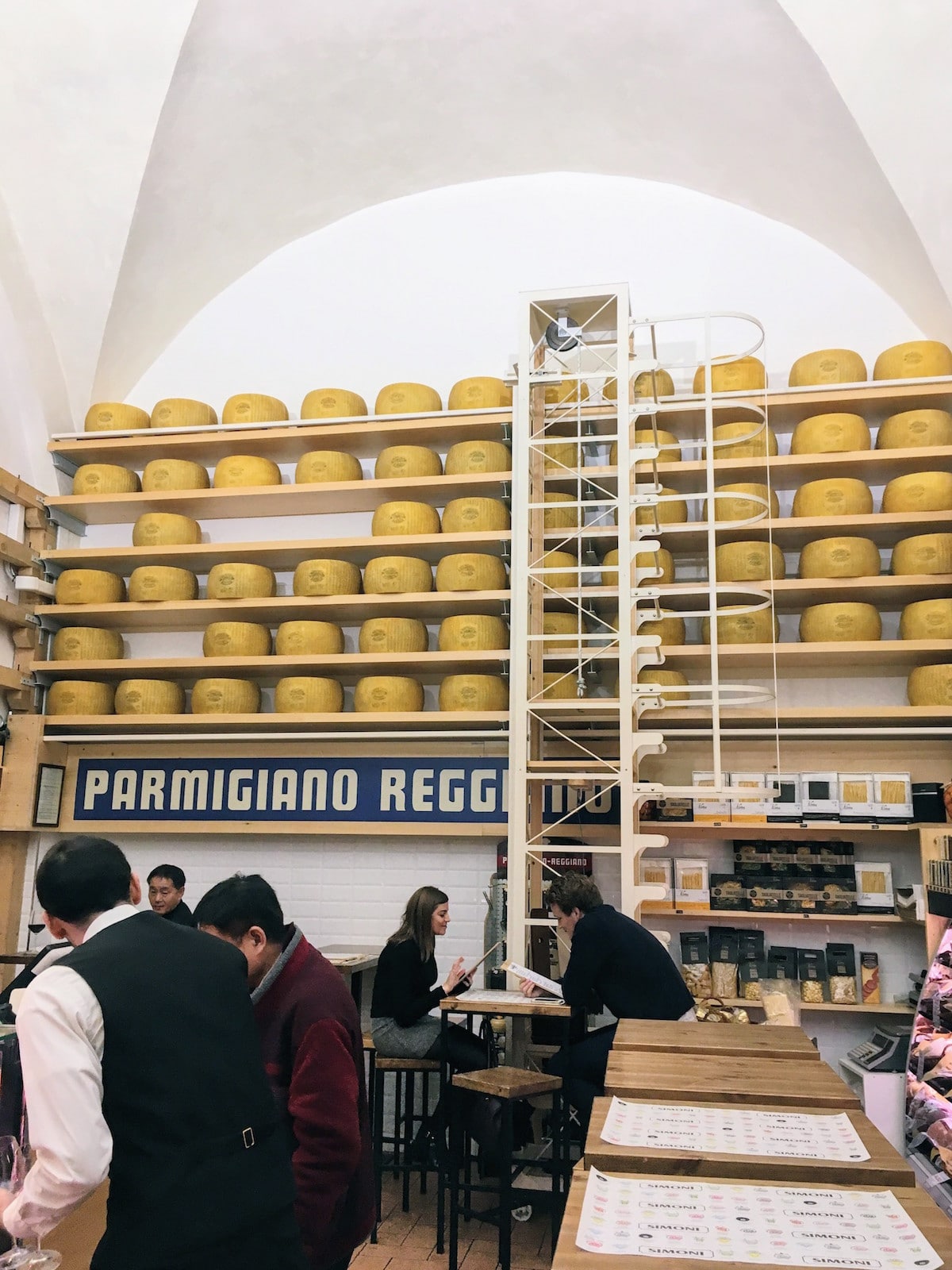 wall decorated with Parmigano
