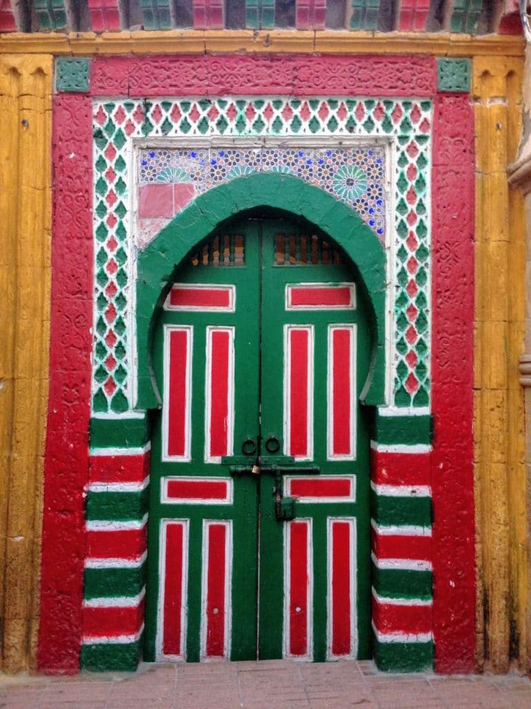 Colored door in Essaouira