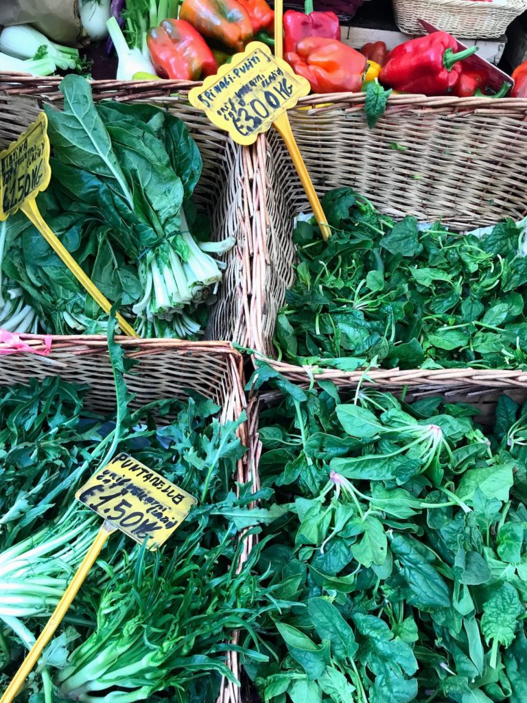 Vegetables at market in Rome