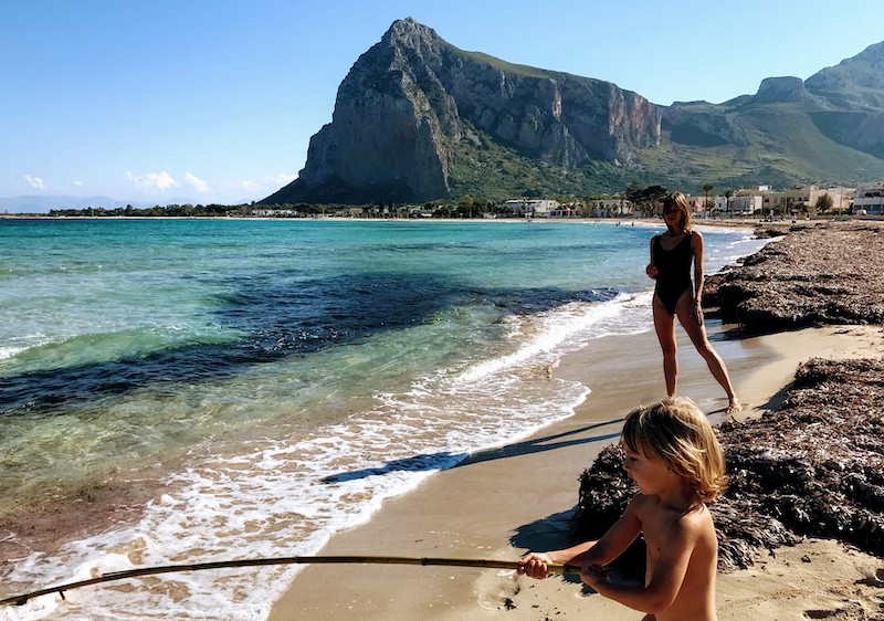 San Vito Lo Capo beach in November