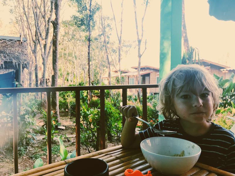 Breakfast in the jungle on Koh Lanta