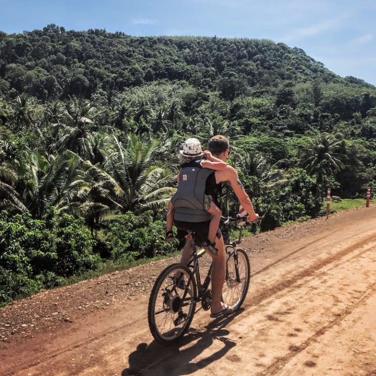 Riding bike in Koh Lanta