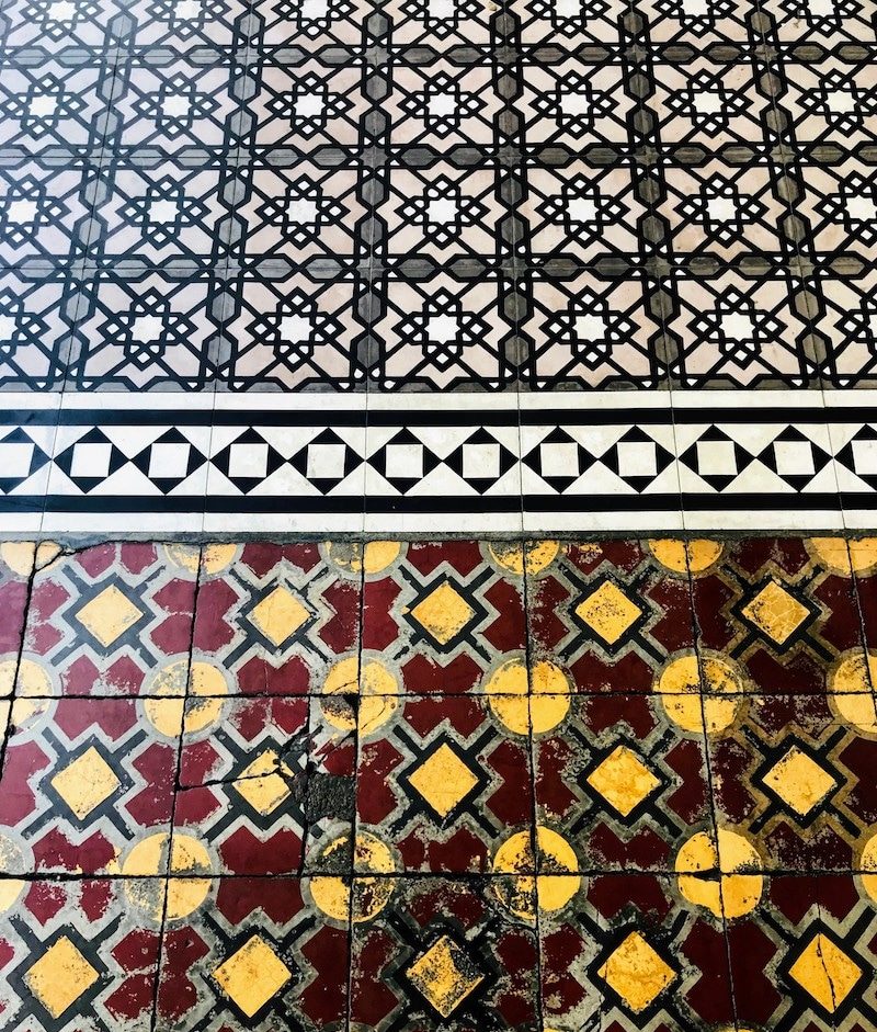 Floor tiles in George Town Penang