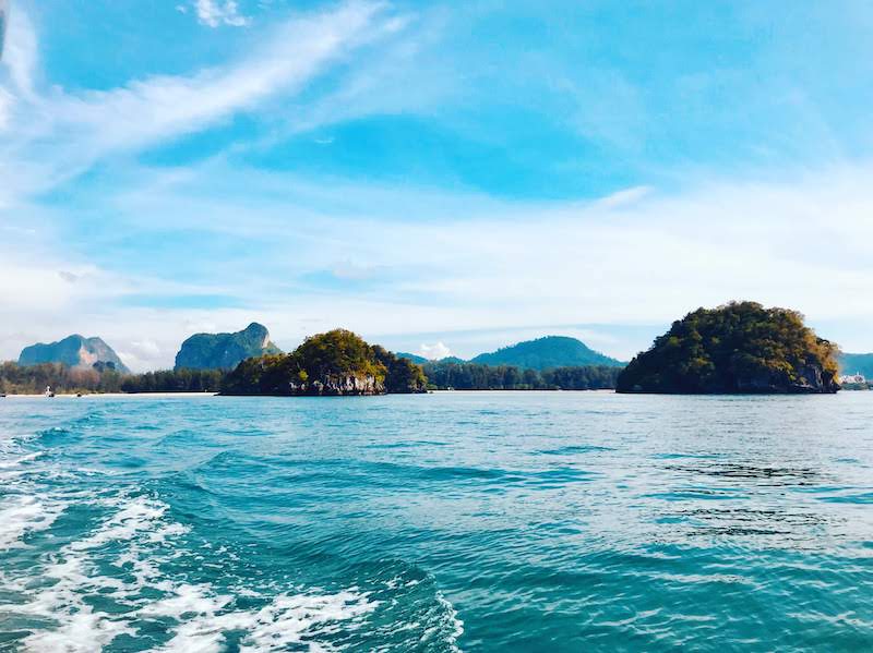 Islands off the coast of Ao Nang in the Andaman Sea