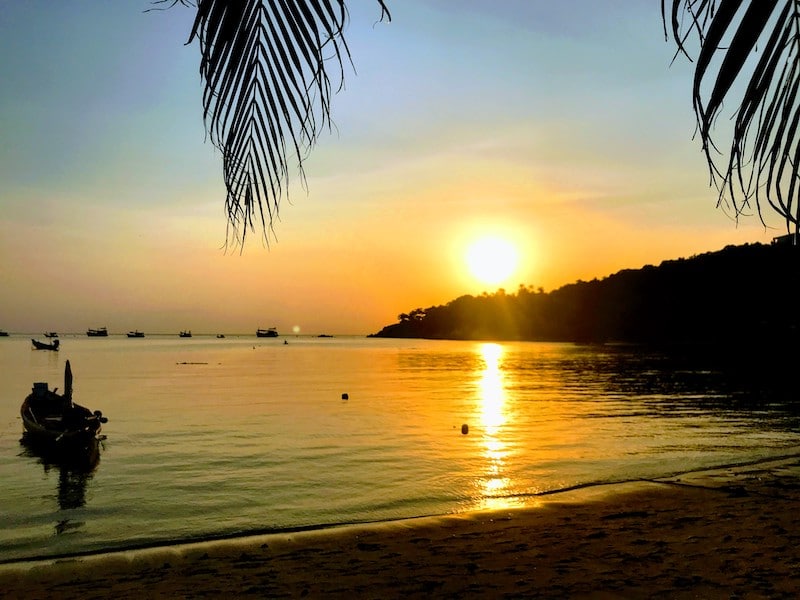 Sunset from KoPPee restaurant Ko Tao