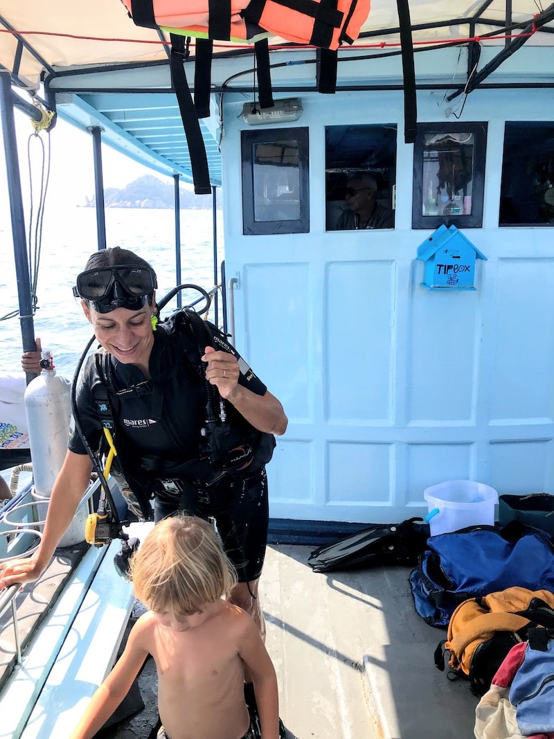 Diver on Koh Tao