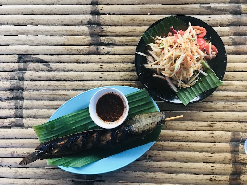 Green papaya salad Koh Samui