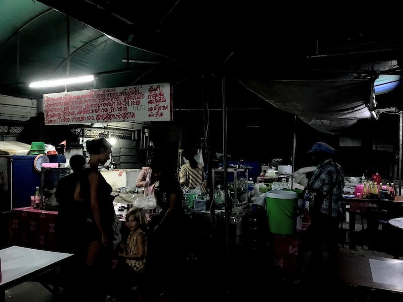 Street food place Bangkok