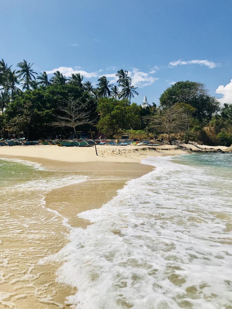 Blue beach Sri Lanka