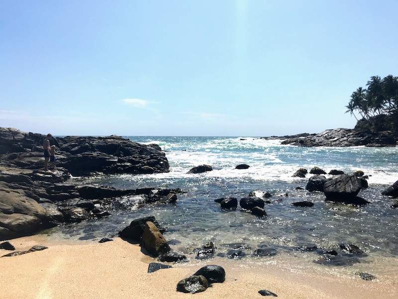 Blue beach Sri Lanka