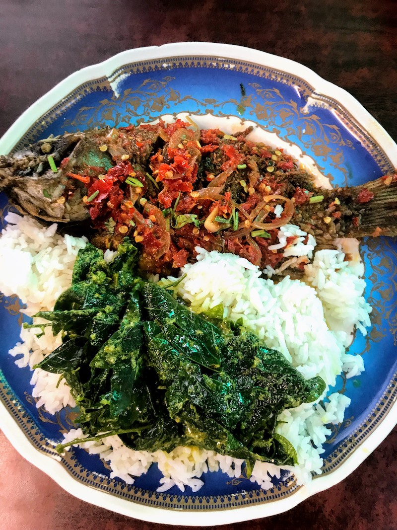 Fish at streetfood vendor KL