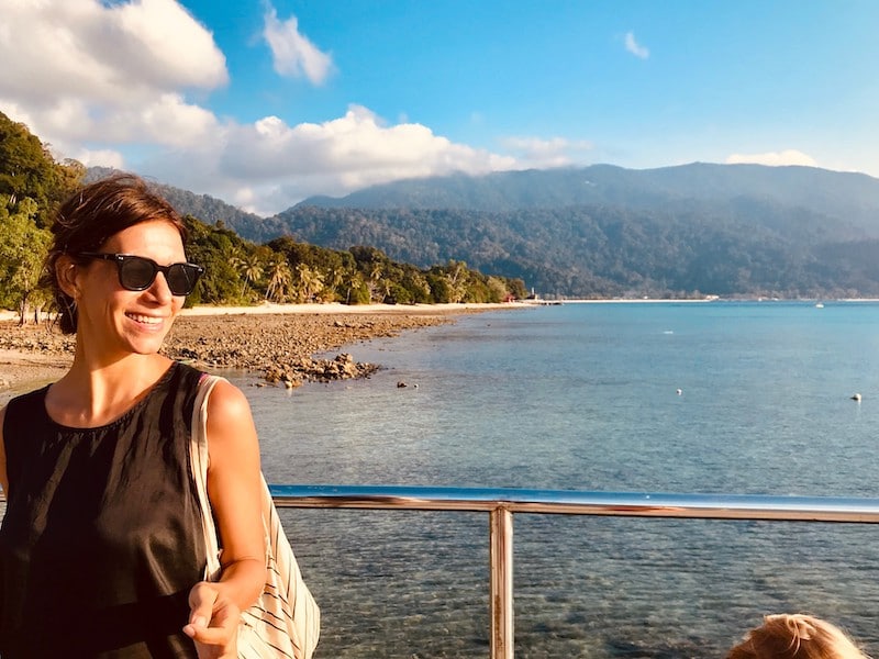 happy diver at Tioman island